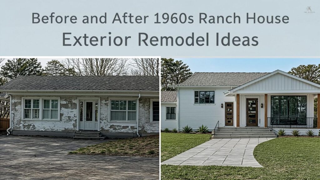 Before and After 1960s Ranch House Exterior Remodel Ideas