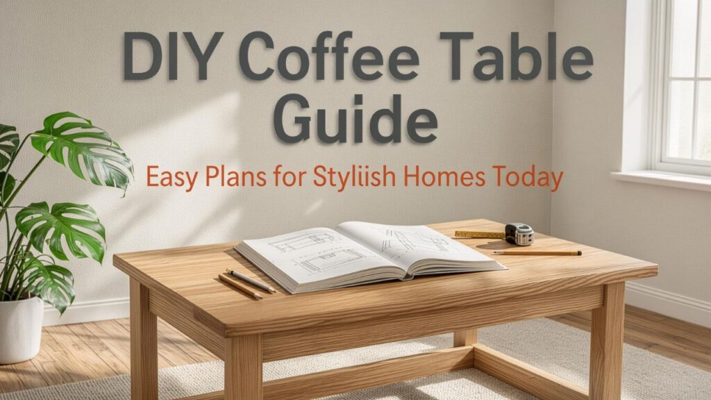 DIY Coffee Table Guide: Easy Plans for Stylish Homes Today