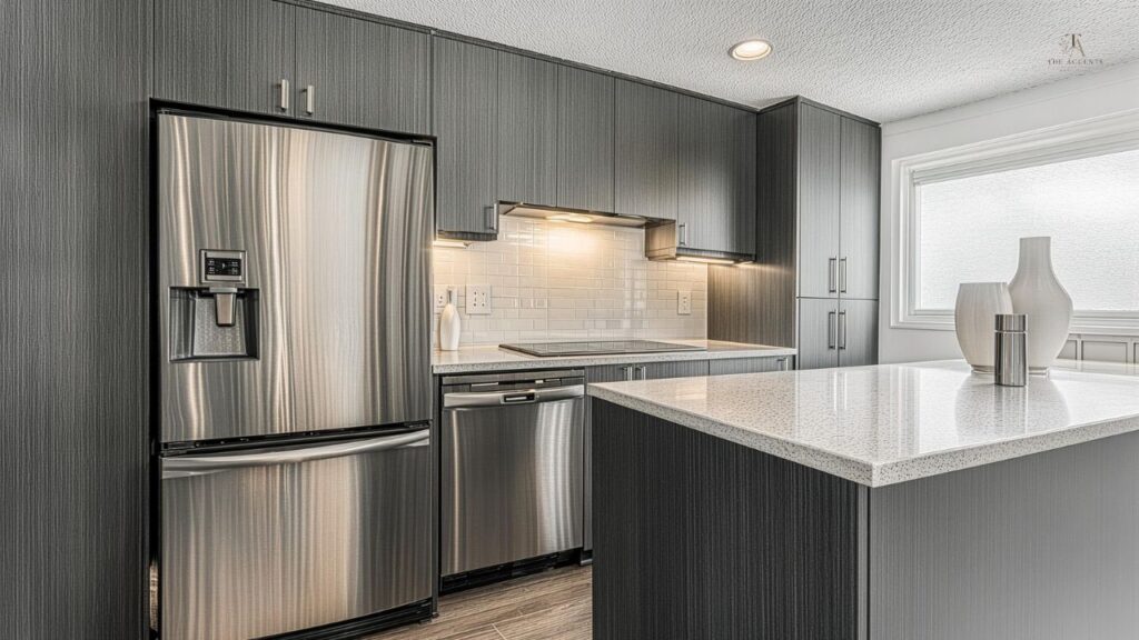 Kitchen With Stainless Steel Appliances: Modern Design Ideas