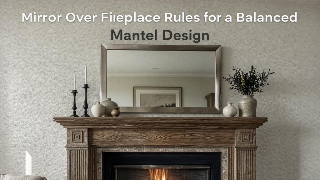 Mirror Over Fireplace Rules for a Balanced Mantel Design