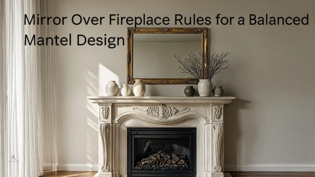 Mirror Over Fireplace Rules for a Balanced Mantel Design