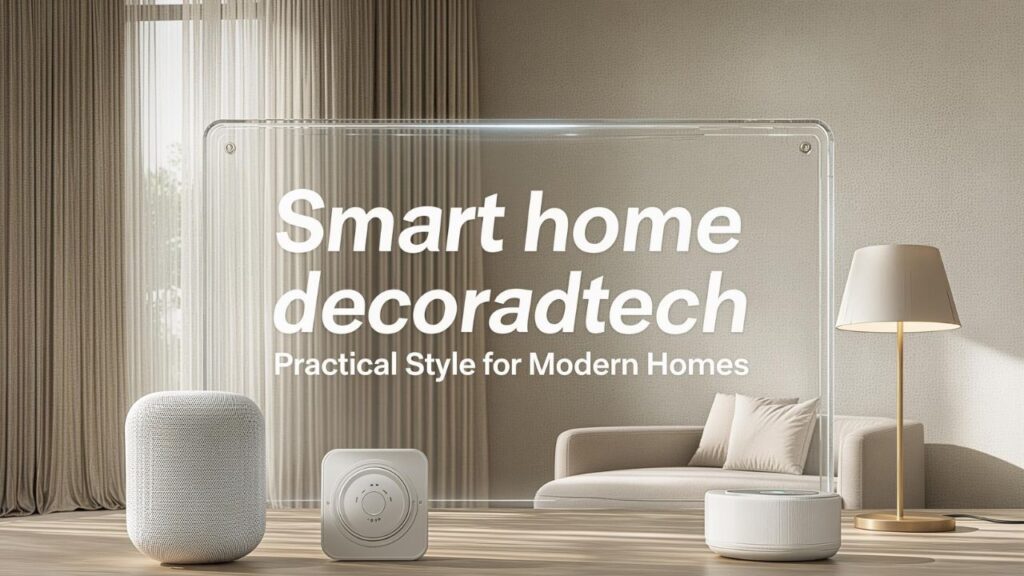 Smart home decoradtech: Practical Style for Modern Homes