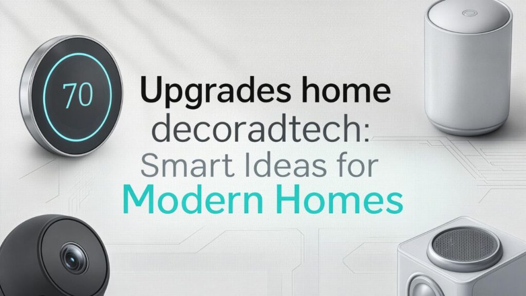 Upgrades home decoradtech: Smart Ideas for Modern Homes