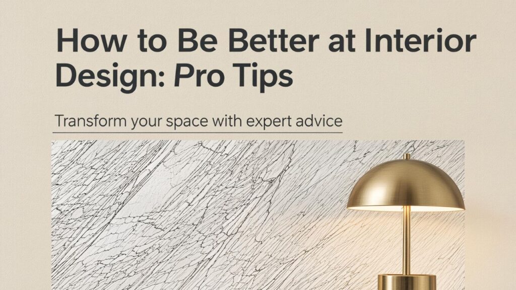 How to Be Better at Interior Design: Pro Tips